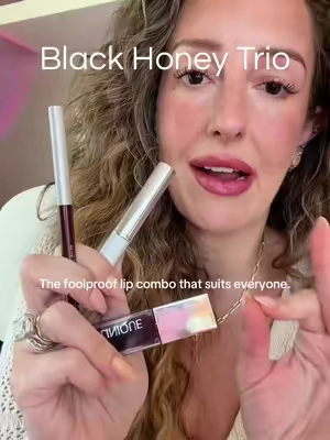The lip combo that has stayed iconic for decades for a reason. 🤎 The Clinique Black Honey Lip Trio gives you everything you need for the perfect “your lips but better” look with the Almost Lipstick, lip liner, and lip oil. @Clinique Store  #cliniquesuperbrandday #cliniquesbdchallenge #clinique #blackhoney #lipcombo 