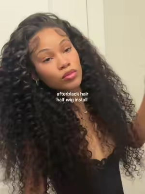 Half wigs are for sure my new go to! 🩷🩷🩷 @After Black Hair Shop 