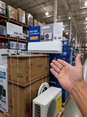 ¡Frío y calor por menos de $400! Este minisplit de 12,000 BTU cubre hasta 750 pies cuadrados. 👀#MiniSplit #AireAcondicionado #Calefaccion #Hogar #HomeImprovement  