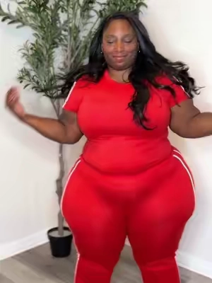Plus Size Two Piece Set #plussize #fashion #tiktokshop #loungewear #foryou  