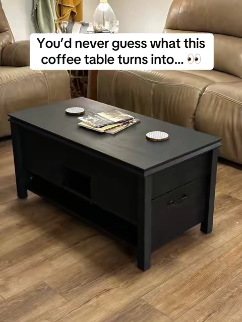 This lift coffee table is sick 🙌 #liftcoffeetable #coffeetable #livingroomfurniture #tiktokshopsummersale #tiktokshopcreatorpicks 