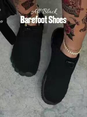 All black barefoot shoes.#barefootshoes #darkgirl #blackshoes #allblack #tiktokshopsummersale 