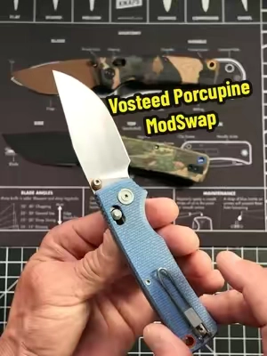 The Vosteed Porcupine ModSwap packs a 3.08" 154CM blade into a lightweight 3 oz design. The best part is how easy it is to swap the scales and customize the knife to match your style. #VosteedKnives #EDCCommunity #154CMSteel #KnifeAddict #EverydayCarry 