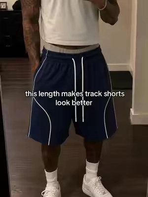 not too short fr #trackshorts #longshorts #sweatshorts #streetwear #OOTD 