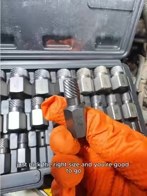 Score this must-have tool set while free shipping lasts!  POV: You snapped a bolt in the WORST spot possible, but watch this fix! 🤯🔧 Every mechanic's emergency lifesaver for broken bolts and stripped threads! Stop crying over snapped bolts! This $0 trick isn't a trick—it actually works! 🛑💀 The $0 mistake turned genius hack every car guy needs in their garage! 🤯🚗 No more ruined threads or ruined weekends! This tool pulls broken bolts out fast! 🛠️⚡ Why did nobody tell me about this reverse-thread bolt extractor set sooner? 🤦‍♂️🔥 25Pcs Screw Extractor Set,Multi-Spline EZ Out Bolt Extractor,CR-MO Chrome Molybdenum Steel,Heavy Duty Stripped Rounded Rusted Broken Screw & Bolt Remover #tooltok  #mechaniclife  #CarRepair  #diyautorepair  #GarageLife 