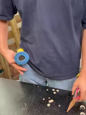 Don't be fooled by its size; this angle grinder has absolutely formidable power #garageessentials #anglegrinder #toolset #mechanictools #repair 
