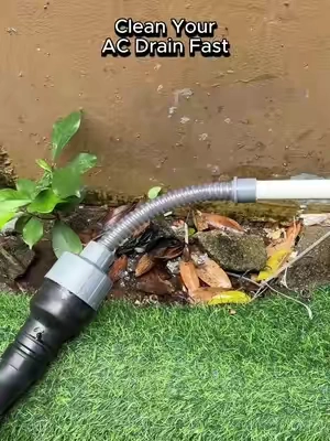 Stop wasting money on expensive AC service calls. This wet vac attachment seals tight, pulls sludge through a clear tube in seconds, and folds to reach anywhere. DIY drain cleaning that actually works—and saves you hundreds.#SummerVibes #DealsForYouDays #DIY #HomeMaintenance #HVAC  