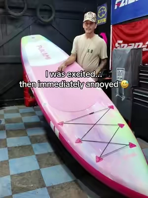 The board is awesome… my timing wasn’t. 😂 If you’ve been thinking about getting one, now’s a better time than when I did. #P#PaddleBoardS#SUPL#LakeLifeS#SummerGearTikTokShop 