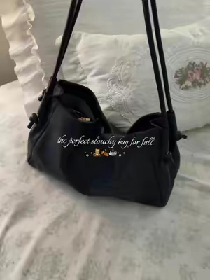 so excited🧸🍂. . . #purse #whimsy #chic #slouchybag #vintage girly chic it girl fall fashion whimsy purse inspo ideas  