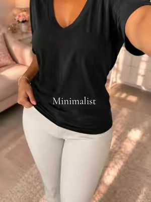 #vneck #womenstop #OOTD #shortsleeve #tiktokshopsummersale 
