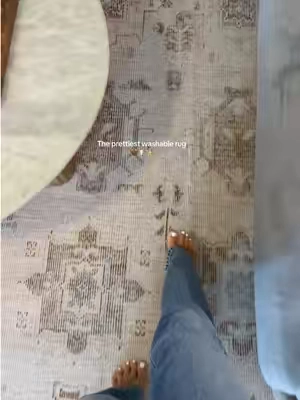 @RugsUSA The prettiest rug & so easy to clean! ✨ #rugsusa #washablerug #arearug #neutralrug #livingroomrug 