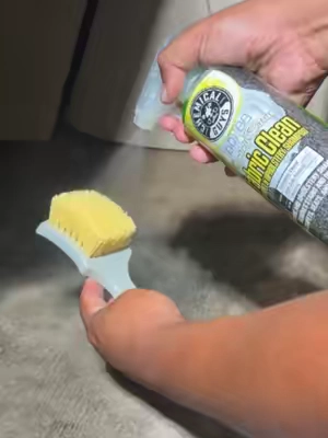 Remove years of grime on carpet surfaces with Fabric Clean! #ChemicalGuys #DetailingLife #CarDetailing #beforeafter