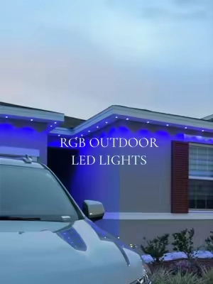 Permanent Outdoor Lights, Smart RGB Soffit Lights with App & Remote Control, IP67 Waterproof Eave Lights for House, Patio,Summer Backyard & Holiday Decor  @Nexillumiccu  #outdoorlights #tiktokshopsummersale #waterprooflight #ledlight 