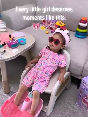 One of the sweetest gifts you can give. 🫧#kidstoys #toddlertoys #spa #homespa #babyspa #girlmom #kidactivities #summertoys #indoortoys #fyp #momhack 