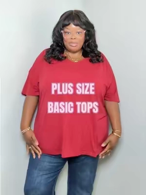 plus size basic tops ✨💖 #plussizebasictops #plussizetops #flowytops #apronbellystyle #tummyflatteringoutfits 