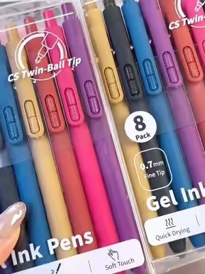 Smooth-writing multi-color fidget pens you'll love for journaling and everyday notes.💜💚❤️💙🤎🖤💖 #pen #stationery #journalfinds #schoolsupplies #tiktokshop