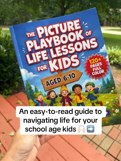 88 life lessons every kid should learn before they grow up 🥹📚 This beautifully illustrated parenting book helps kids ages 6–10 build social skills, confidence, emotional intelligence, kindness, responsibility, and everyday life skills in a way they actually understand. If you're looking for the best books for kids, parenting must-haves, homeschool resources, elementary school gifts, or educational books that teach real-life lessons, this one belongs on your shelf. Such a meaningful gift for birthdays, back to school, Christmas, or any growing kid. ❤️ #booksforkids #parentinghacks #socialskills #kidsbooks #emotionalintelligence 