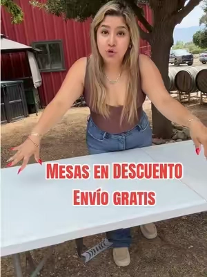 Las mesas para fiesta ahora tienen descuento y envío gratis #foldingtable #mesas #Outdoors #party #tiktokshopcreatorpicks 
