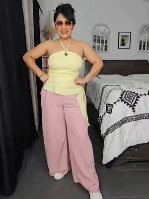 outfit con pantalones bonitos, comodos y ligeros para este verano luciras chic y elegante con estos momjeans . #momjeans  #pantalonesconelastico  #pantalonesdevestir  #pantalonescomodos  #pantalonesdemujer 