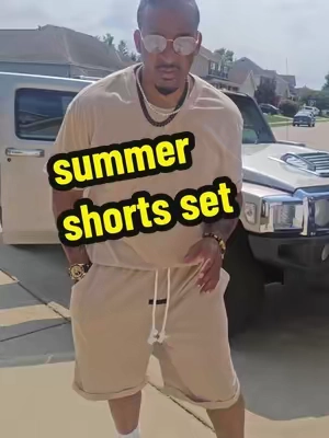 two piece short set summer Vibes relax fit cotton comfortable but very stylish #shortsset #relaxfit #SummerFashion #breathableshortset #mensclothes @Coofandy 
