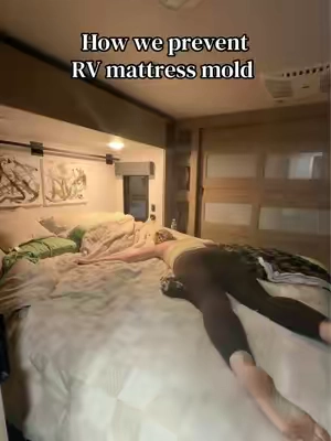 Yes RV mattress mold is a real thing. And thankfully we haven’t had to deal with it, but we have heard horror stories so we are taking precautions.  #rvlife #rvtips #camperlife #rvtiktok #rvhacks 