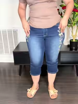 #Capri#women#pants#Casual #capridemezclilla