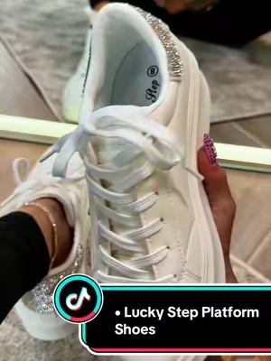 LUCKY STEP Women's PU Leather Platform Sneakers, Classic Low Top Round Toe Fashion Trainers for Casual Walking Shoe, Walking Shoes, Pu Leather Sneakers, Round Toe Sneakers ##luckystep##platformshoes##cutesneakers##tiktokshopsummersale##sneakertok