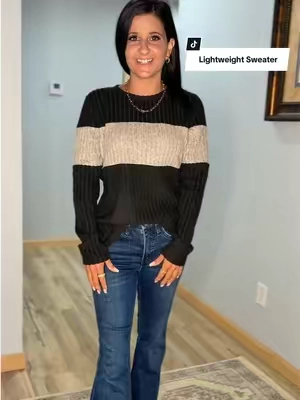 Such a good transition top! #sweater #longsleeve #longsleeveshirt #tiktokshopsummersale 