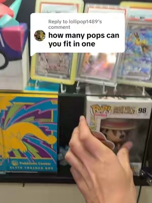 Replying to @lollipop1489 Each display case can fit about 16 funkos! #funkopop #display #collector #collecting #collection 