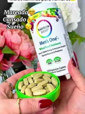@Rainbow Light Vitamins Multivitamínico para hombres de Rainbow Light con Real Food Nutrients ofrecen combinaciones únicas de nutrientes para apoyar la función muscular, la energía celular, la salud del cerebro, la digestión #multivitaminasparahombres #supplementsformen #tiktokshopsummersale  #tiktokshopcreatorpicks  #hombres 