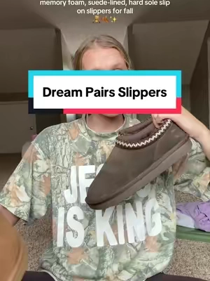 chocolate brown indoor outdoor slippers are we kidding 🧸🍂✨ #fallshoes #bootsforwomen #womenshoes #comfyshoes #slippers @Dream Pairs 