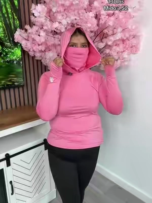 Replying to @ONE🙏🏻🙏🏻🙏🏻🇲🇽🩵    Women’s UPF 50+ Sun Protection Hoodie with Face Mask Neck Gaiter Breathable Long Sleeve Shirt for Hiking Fishing #hoodies #sunprotection #facemask #longsleeveshirt #womenswear