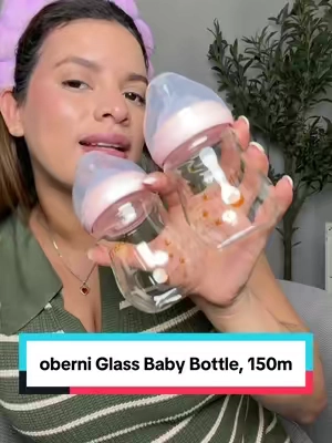 Son de vidrios súper buenos #BabyBottle #OberniGlassBabyBottle #NewbornEssentials #Oberni 