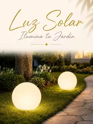 Ilumina jardines, senderos y patios con esta esfera solar LED para exteriores. Su diseño resistente al agua, cambio de colores RGB y control remoto la convierten en una opción decorativa para crear diferentes ambientes al aire libre. #SolarGardenLight #OutdoorLighting #LandscapeLighting #tiktokshopsummersale #tiktokshopcreatorpicks 