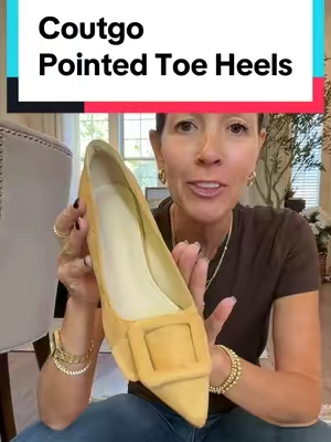3.3” Pointed Toe Heels with plenty of cushion 👌 #shoes #heels #FallFashion #ComfortableShoes #highheels @Coutgo 