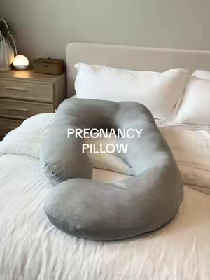The one thing that actually made pregnancy more comfortable. 🤍 It supports your bump, back, hips, and legs so it’s so much easier to get cozy at night. I genuinely wish I had gotten it even sooner. #pregnancypillow #momcozy #pregnancyessentials #pregnantlife #momtobe