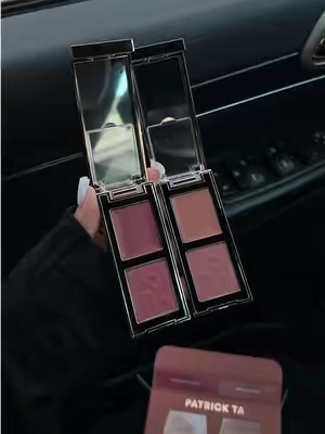 obsessed with mini makeup 💋 #miniblush #minis #patricktablush #minimakeup @Patrick Ta Beauty 