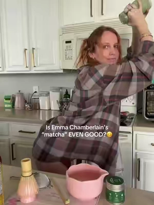 Influencers think they can just make anything 🙄🤣 @emma chamberlain #matchamommy 