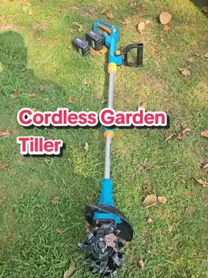 Till your garden with ease with this cordless garden tiller from SEESII! #Seesii #tiller #gardenhack #gardener #tiktokshopcreatorpicks 