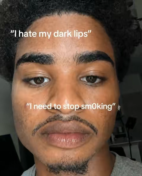your dark lips aren’t permanent #darklips #smokerlips #lipbrightening 