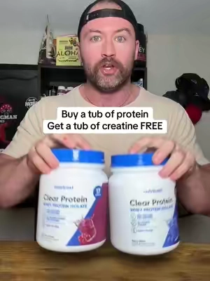 Can’t beat this deal on clear protein and creating from @Nutricost  #clearprotein #proteinpowder #creatine #CapCut 