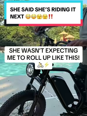 34 MPH, long-range battery, fat tires, and an incredibly smooth ride, this e-bike turns every trip into an adventure. #ebike #ElectricBike #EBikeLife #bike #tiktokmademebuyit 