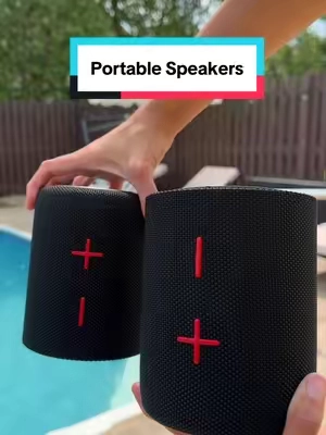 They are SO loud too!!! The smaller ones are magentic! #speakers #portablespeaker #speaker #speakersystem #outdoorspeakers 