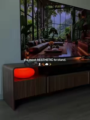 so aesthetic 🖤 #furniture #tvstand 