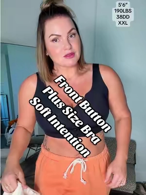 Plus Size Front Button Bra! #thicknstrong #bra #plussizebra #frontbuttonbra #tiktokshopcreatorpicks 