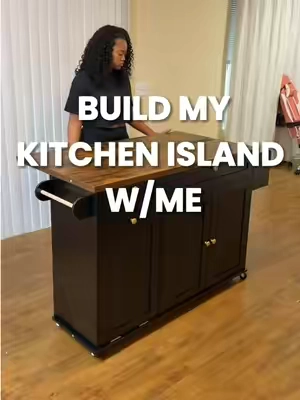 Build my kitchen island w/ me #kitchenisland #kitchen #homeimprovement 