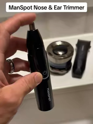 ManSpot Precision Nose and Ear Hair Trimmer to complete your grooming routine as a man #hairtrimmer #menshygiene #mensgrooming  