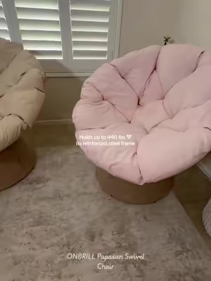 Looking for the comfiest swivel lounge chair? 🌸 ONBRILL 43" Papasan Chair combines a reinforced weather-resistant frame with an ultra-thick cushion anchor for maximum comfort. Whether you’re placing it in your bedroom, living room, or patio, it’s a total game-changer for relaxing. #papasanchair #swivelchair #patiofurniture #readingnook #tiktokshopcreatorpicks 