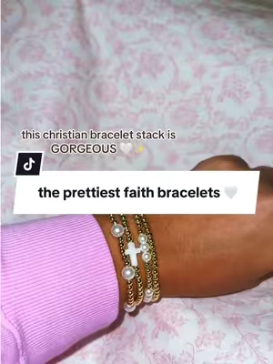 The prettiest little reminder to keep your faith close. 🤍✨ @Shinus Boho #shinusboho #christiantiktok #christianjewelry #faith #crossbracelet 