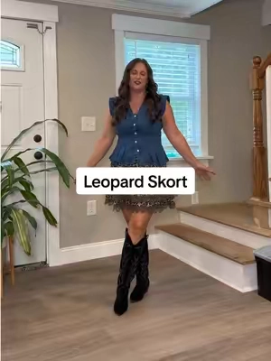 Leopard Skort #leopardprint #leopardskirt #skirt #westernfashion 